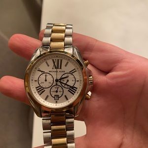 Michael Kors two tone silver and gold watch